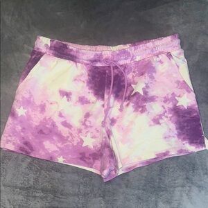 Wildfox Tie Dye Star Lounge Shorts